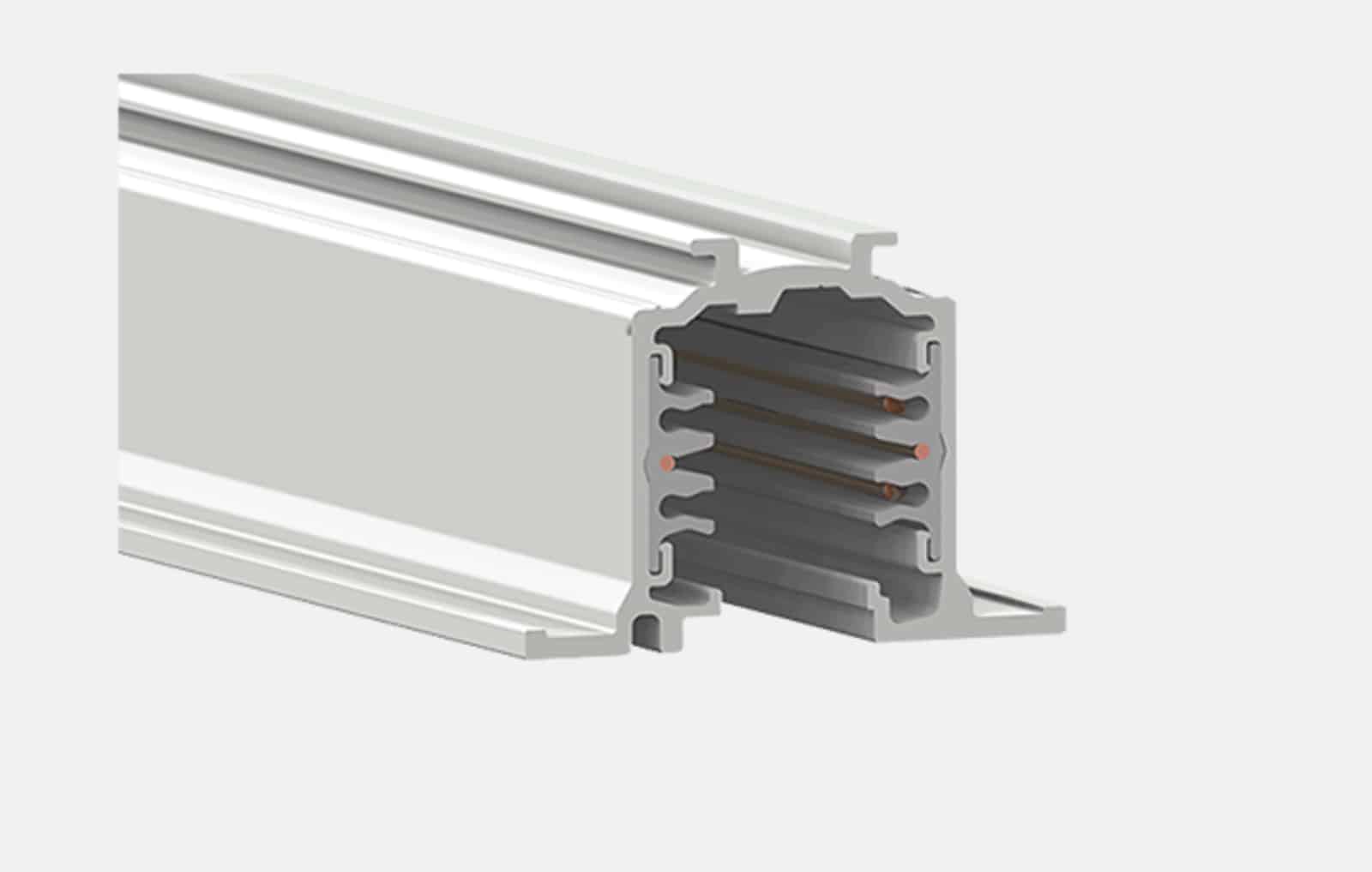 Tracks System Recessed track eurostandard 230V 16A