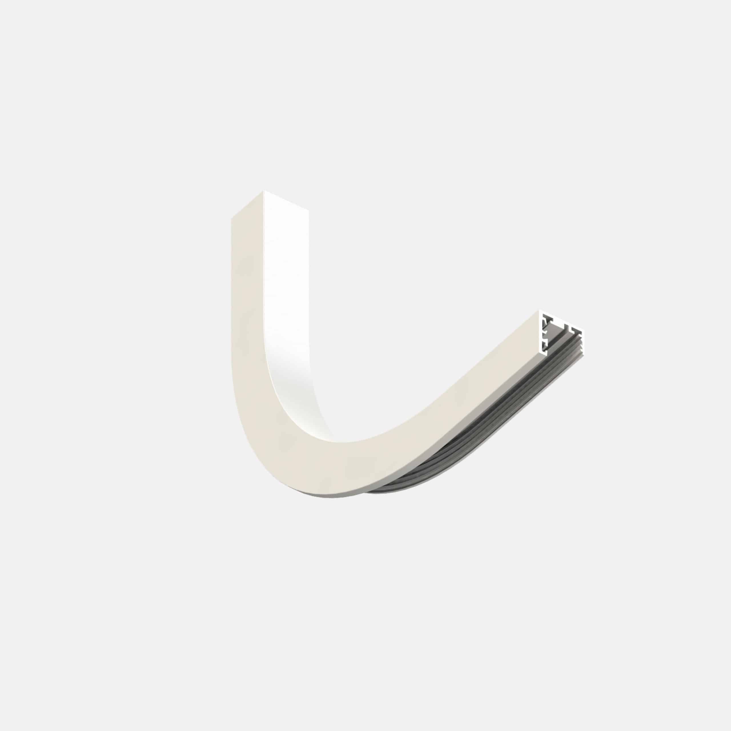 File Flex system - Curve type D in extruded aluminium