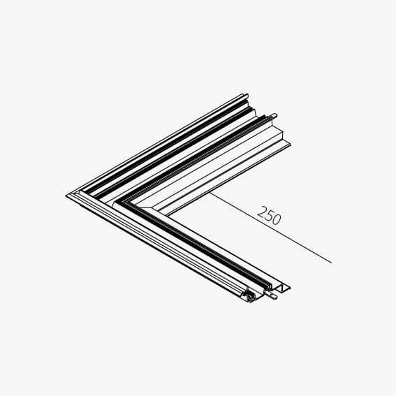 Guide System Exterior angle for 68 mm cut
