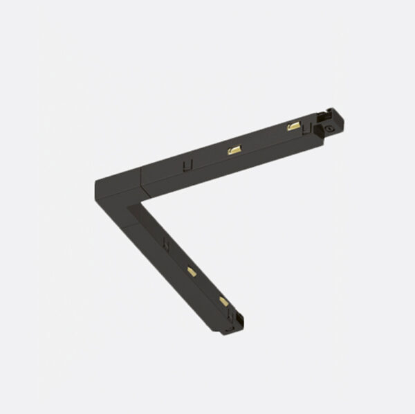 Not polarized angle connector for track system