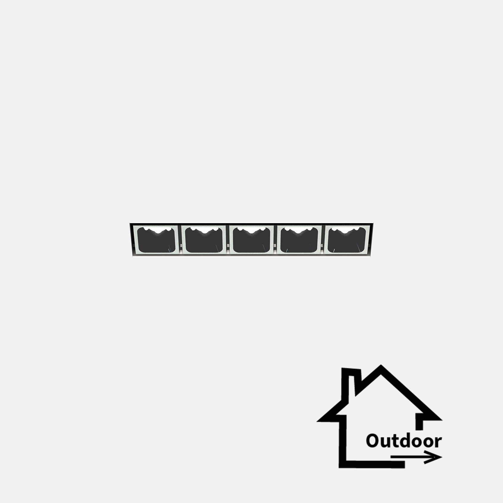 Leva 5 Outdoor trimless Recessed - kit