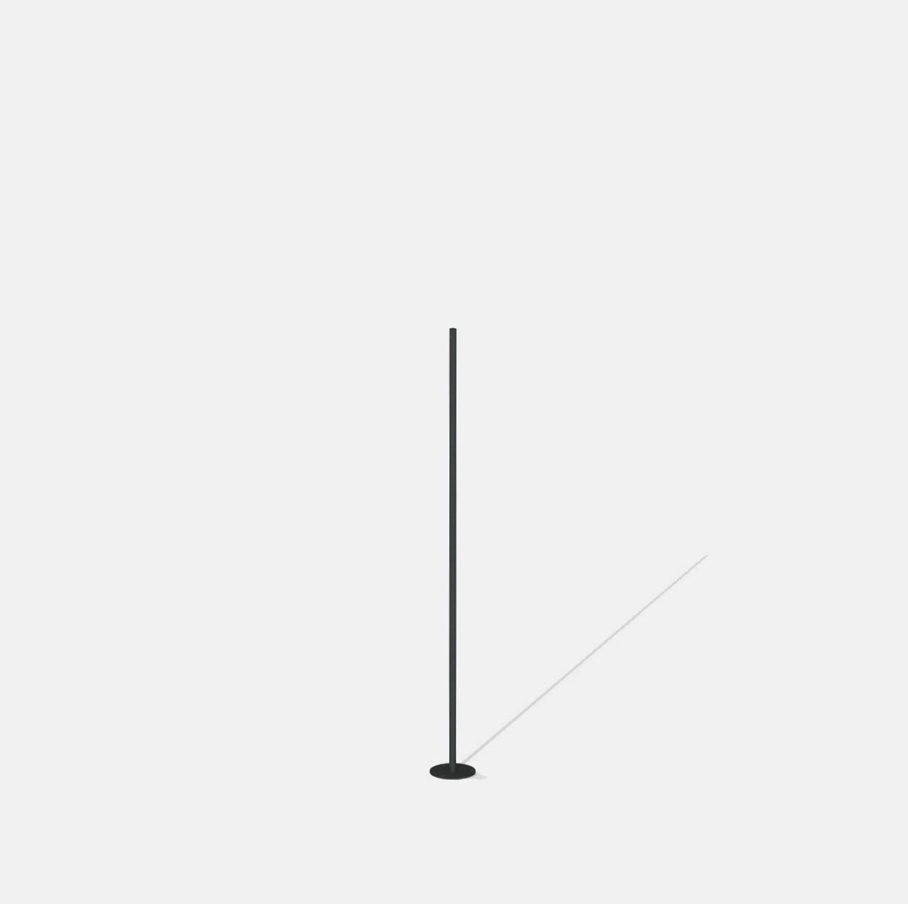 Pole h1200 graphite finish with round base